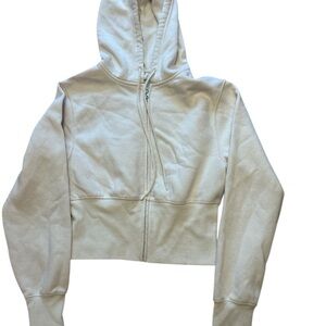 No Boundaries Beige Zip-Up Jacket